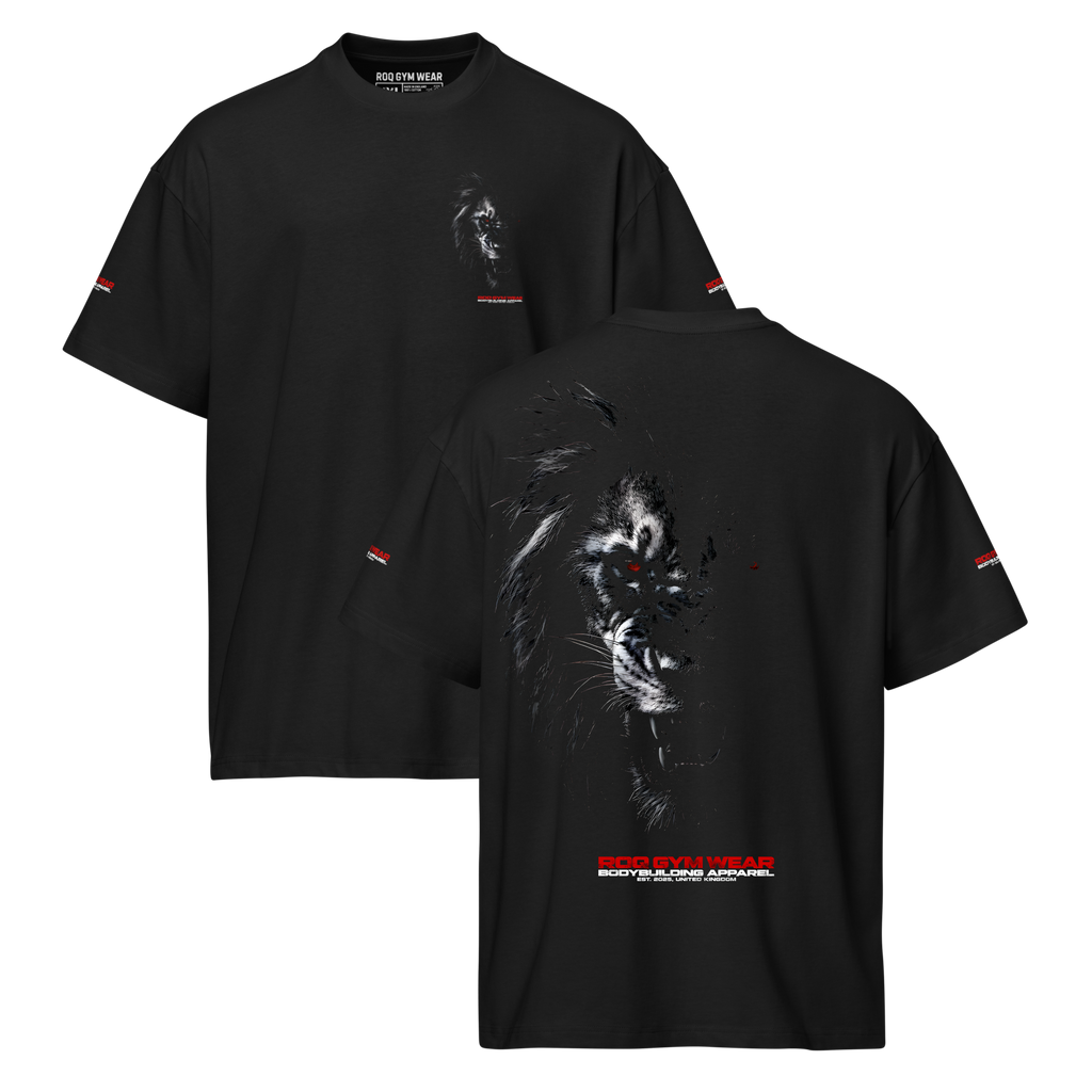 King Of The Jungle - Oversized T-Shirt - Black