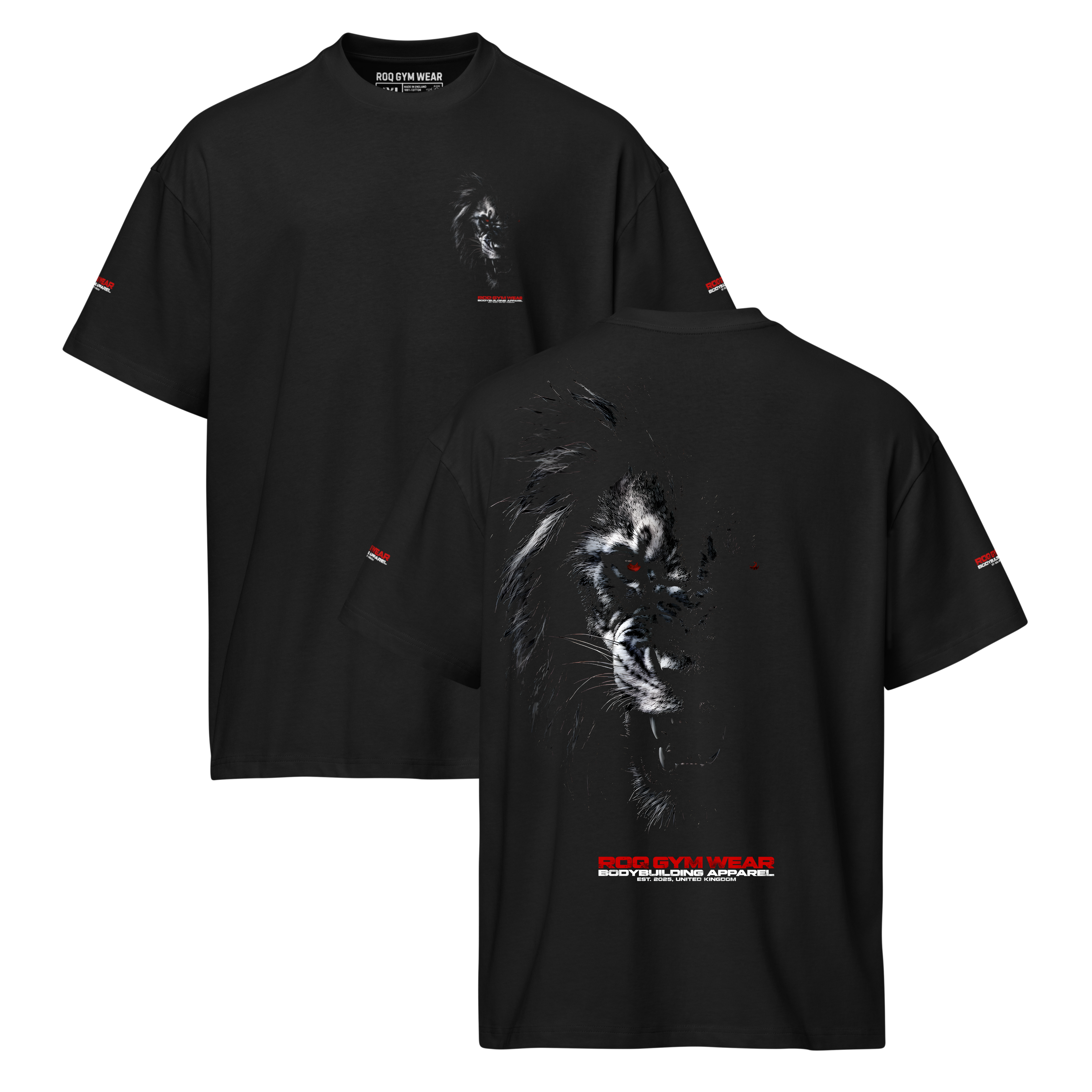King Of The Jungle - Oversized T-Shirt - Black