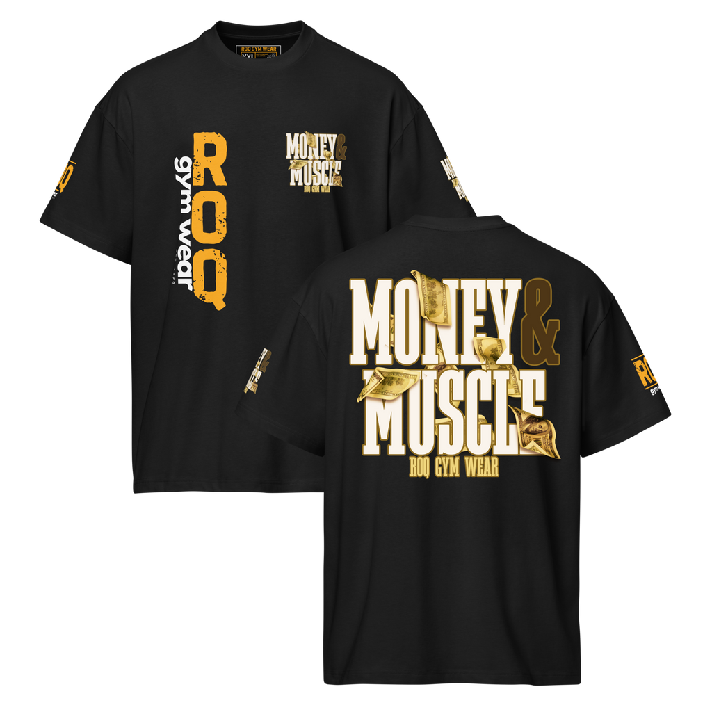 Money & Muscle - Oversized T-Shirt - Black