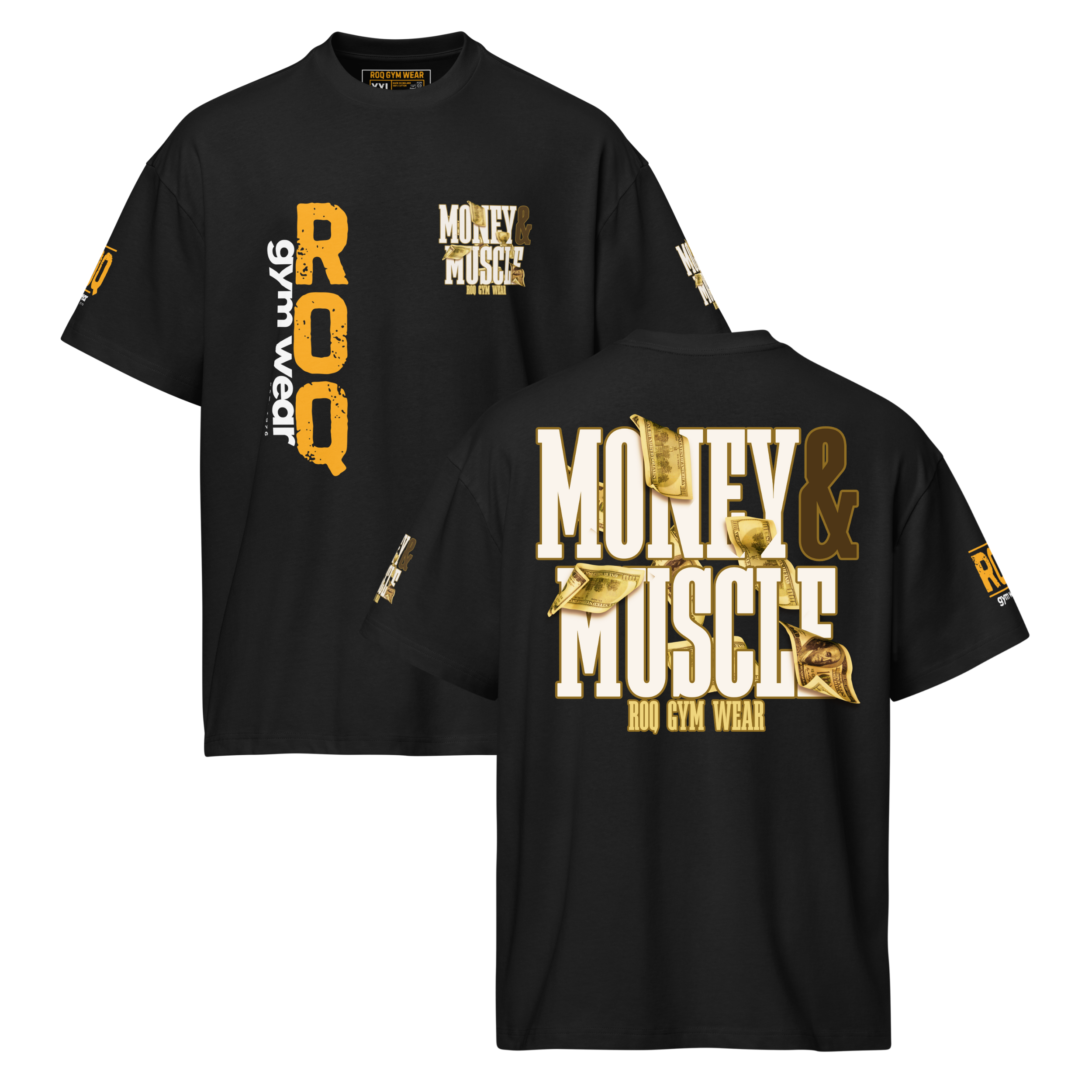 Money & Muscle - Oversized T-Shirt - Black