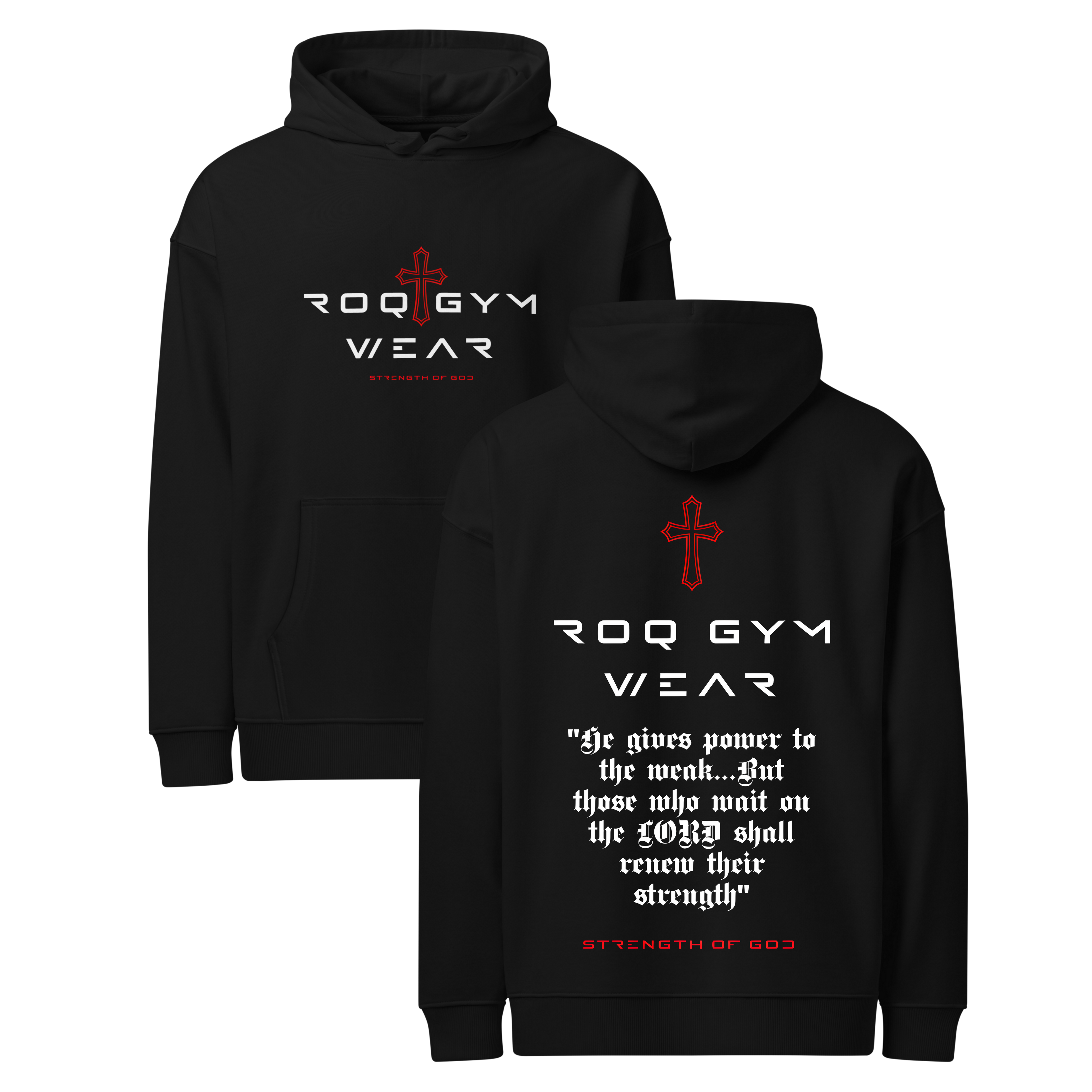 Strength Of God - Hoodie - Black