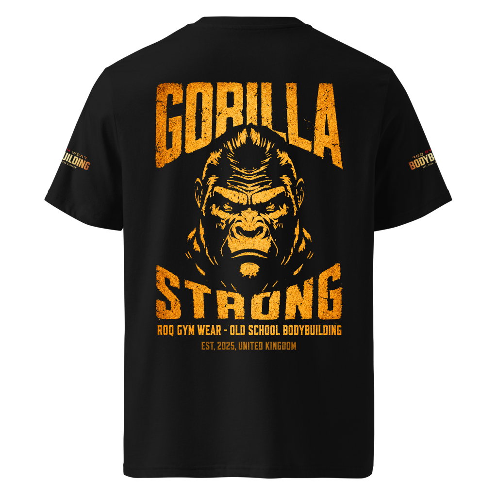 Gorilla Strong Gold - Regular T-Shirt - Black