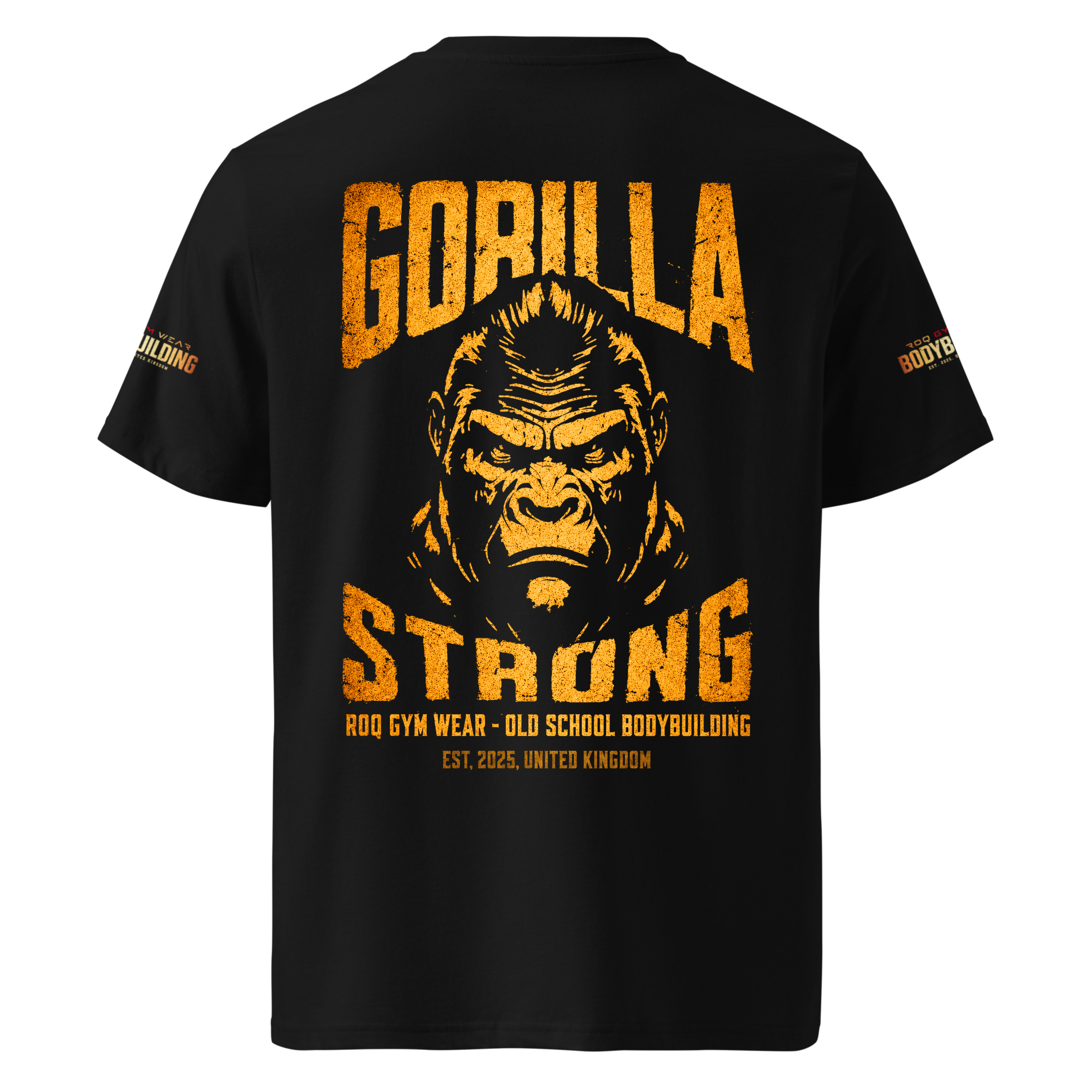 Gorilla Strong Gold - Regular T-Shirt - Black