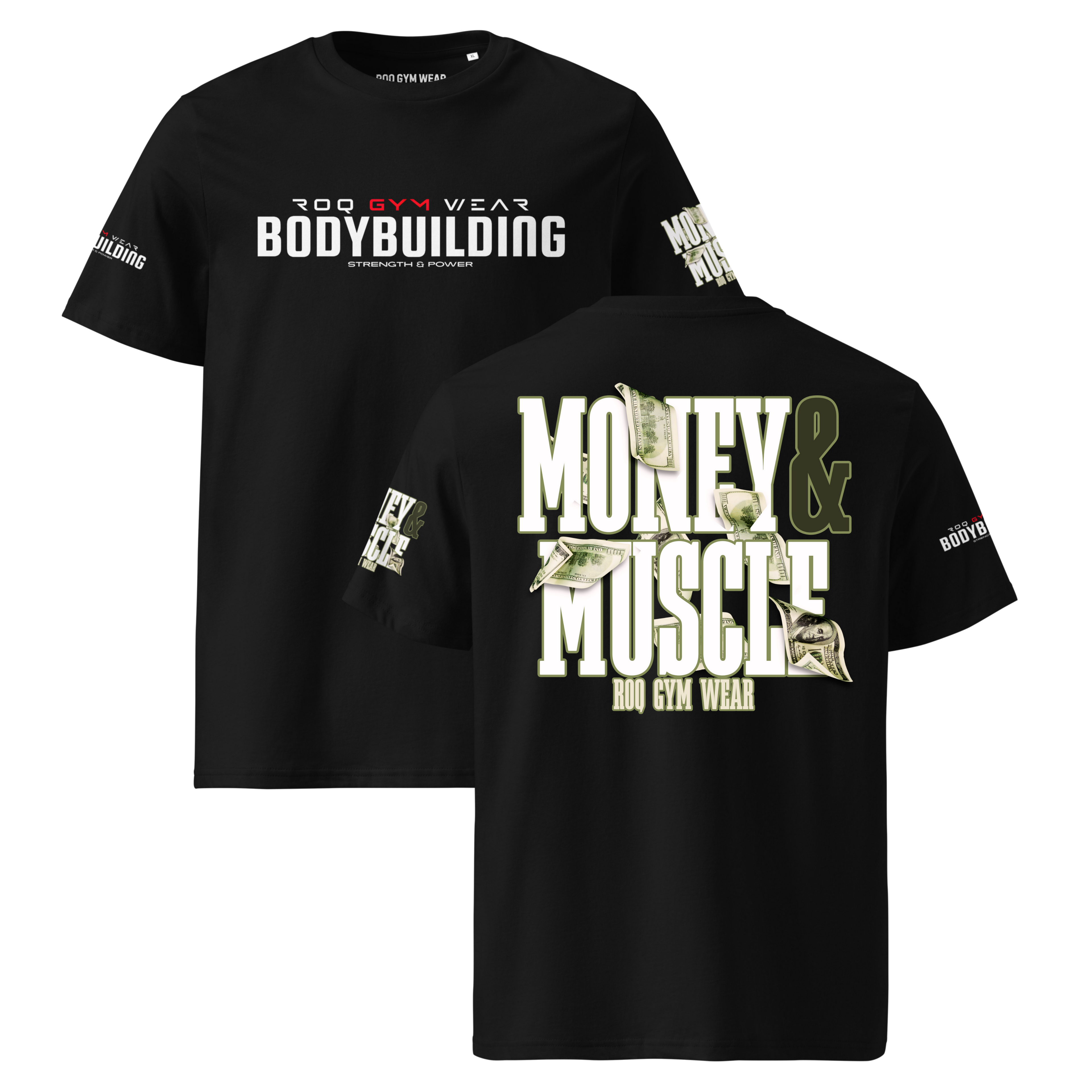 Money & Muscle - Regular T-Shirt - Black