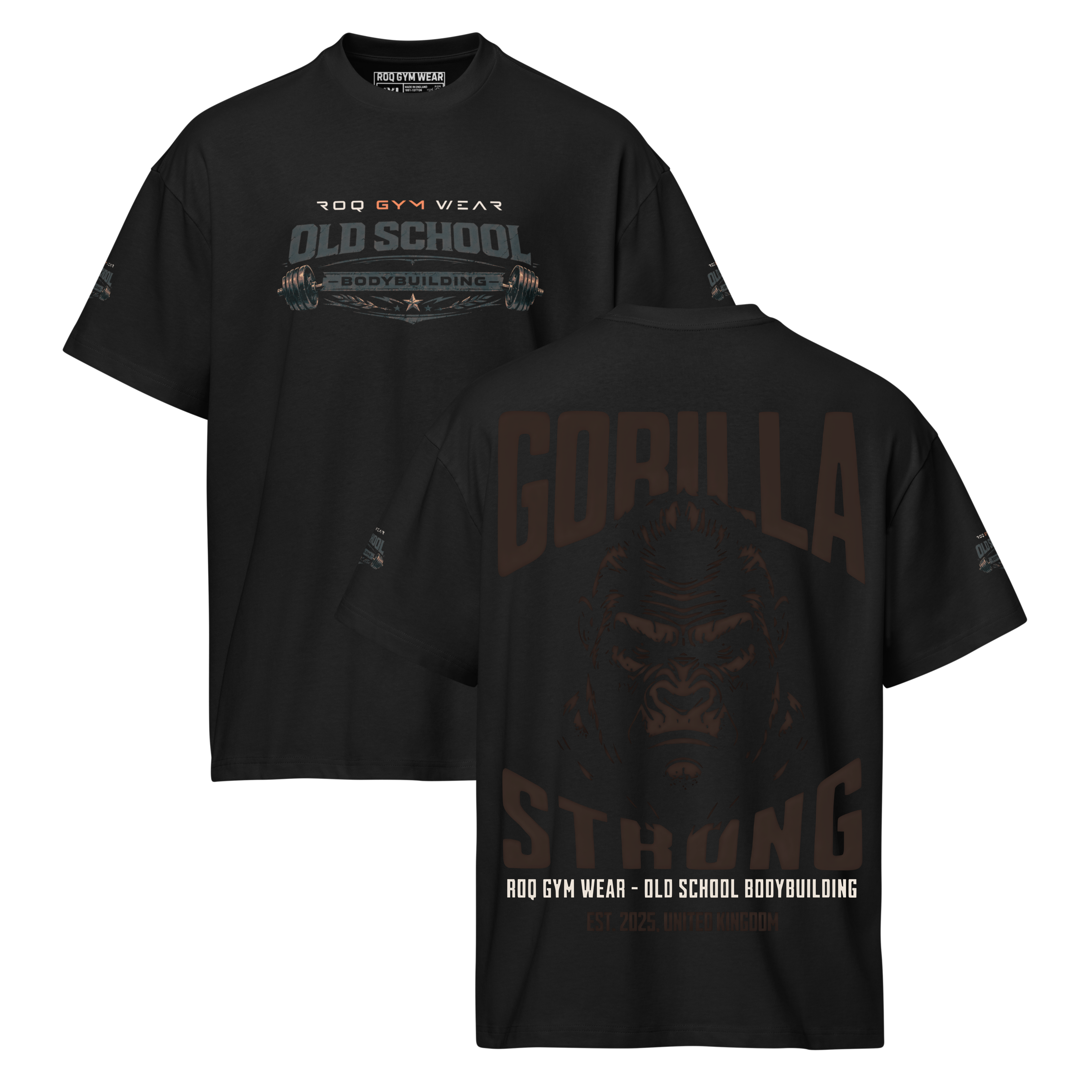 Gorilla Strong - Oversized T-Shirt - Black