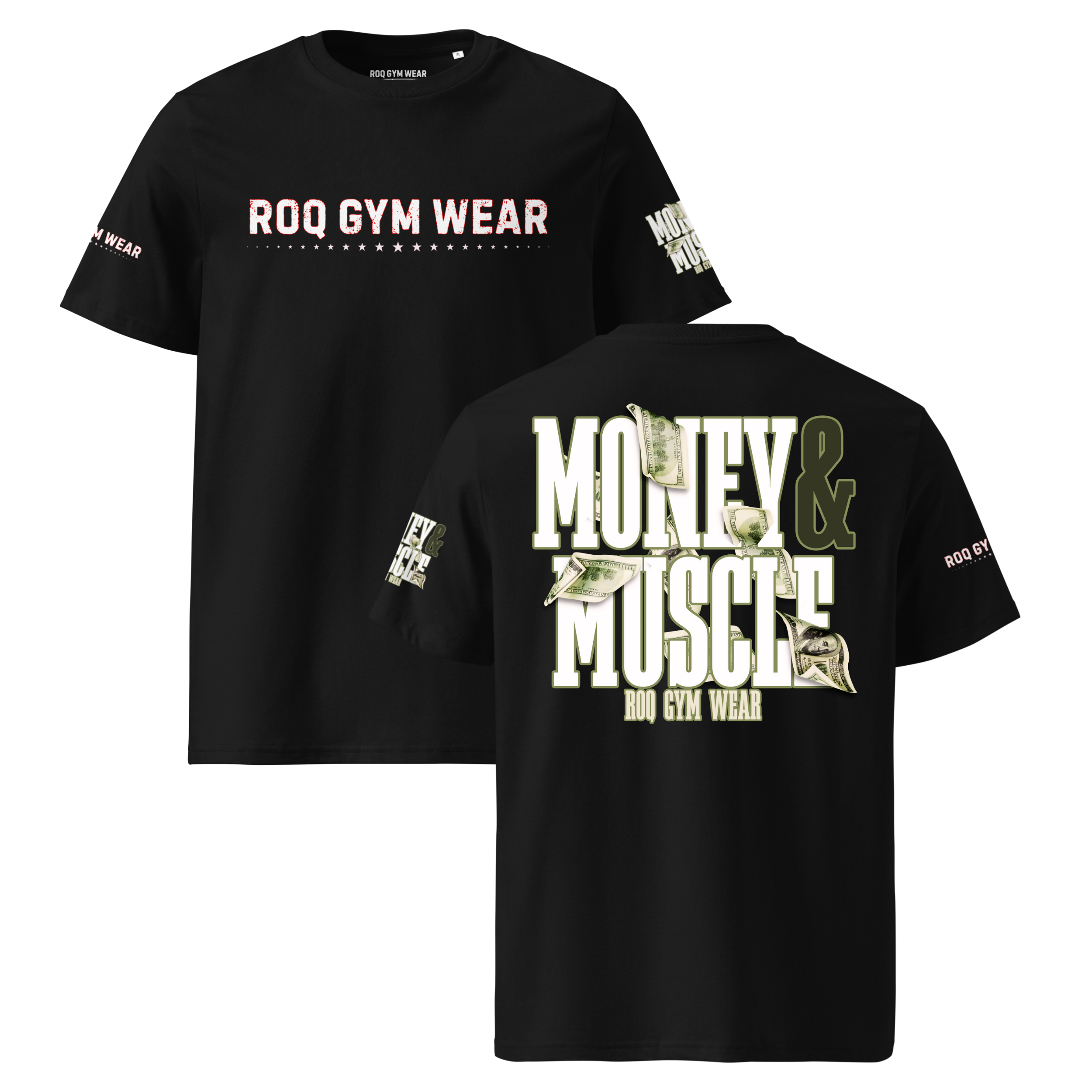 Money & Muscle - Regular T-Shirt - Black