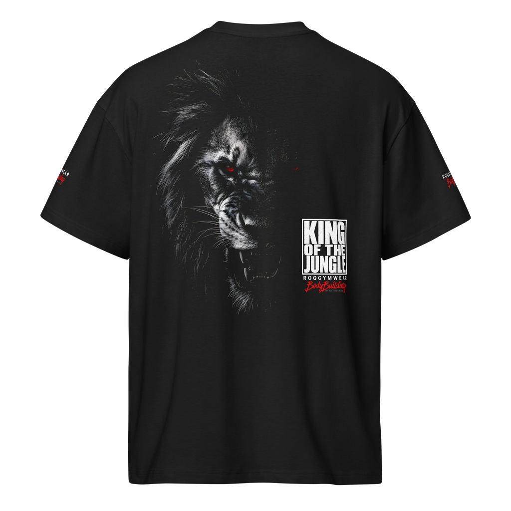 King Of The Jungle - Oversized T-Shirt - Black