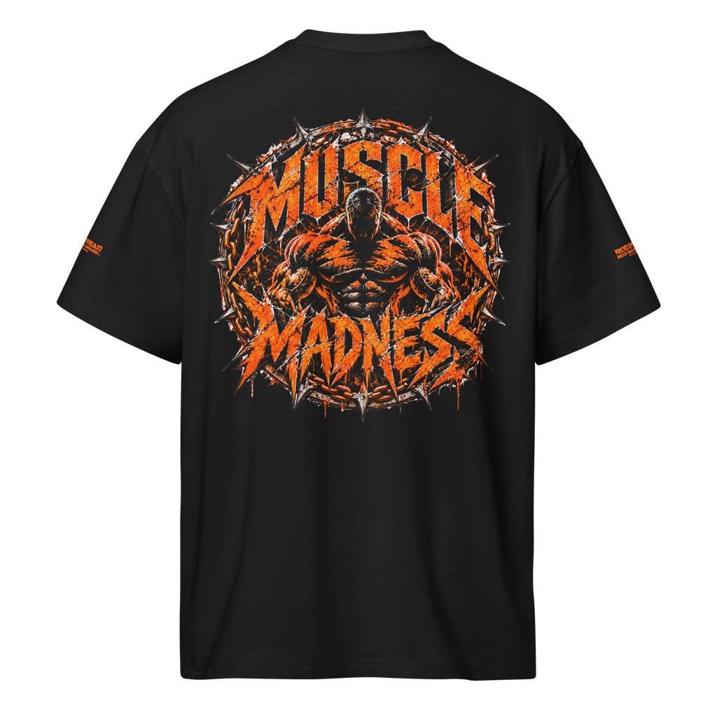 Muscle Madness - Oversized T-Shirt - Black/Blue