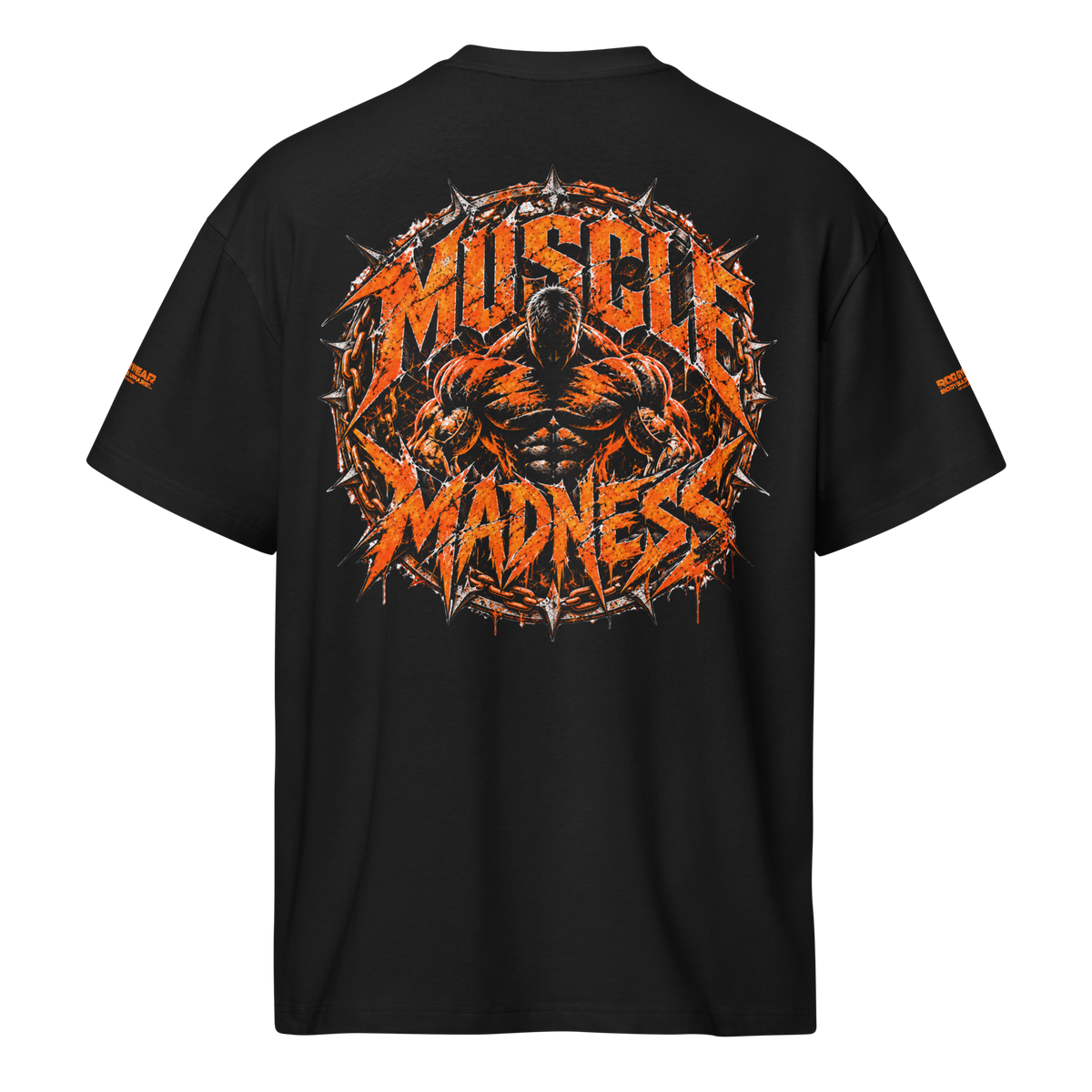 Muscle Madness - Oversized T-Shirt - Black/Blue