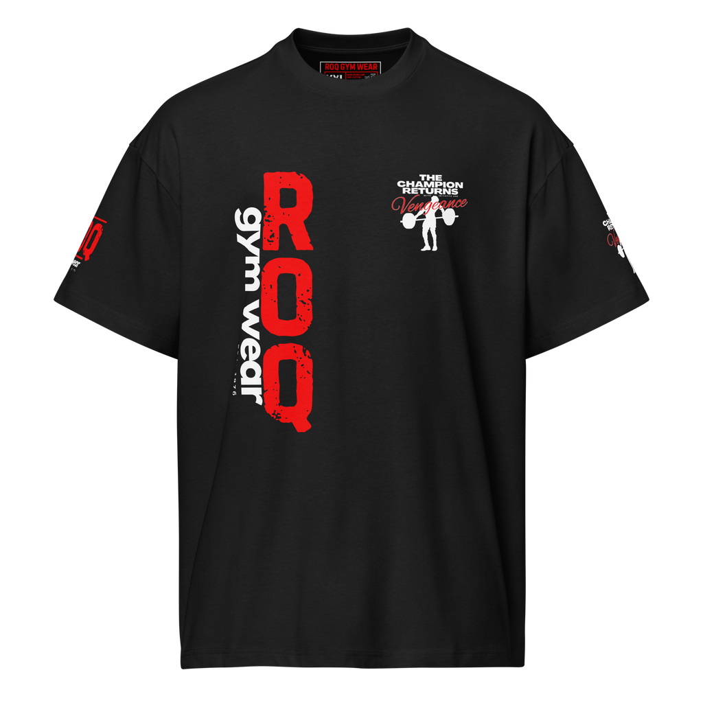 The Champion Returns - Oversized T-Shirt - Black