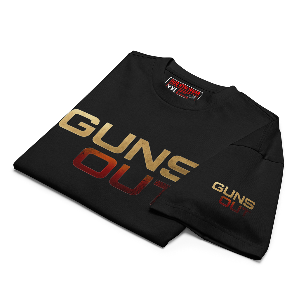 Guns Out - Oversized T-Shirt - Black