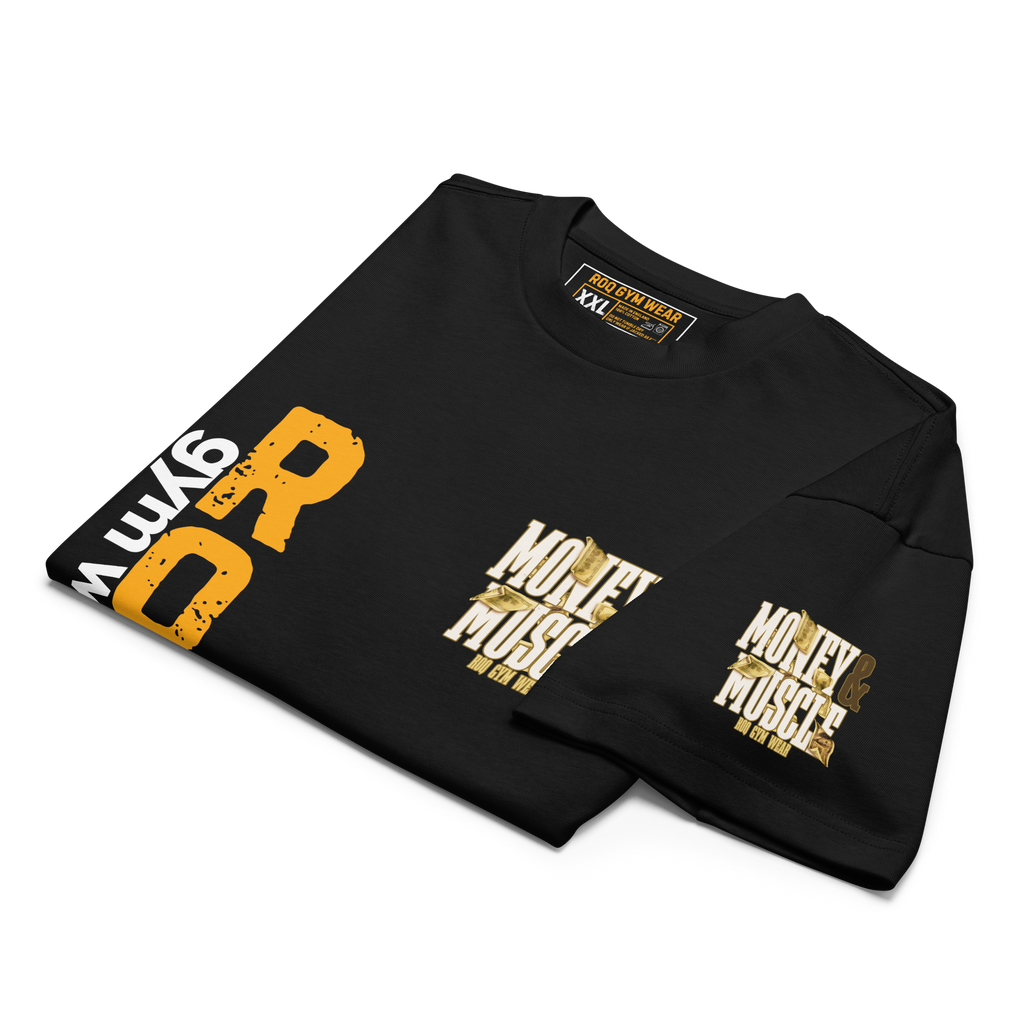 Money & Muscle - Oversized T-Shirt - Black
