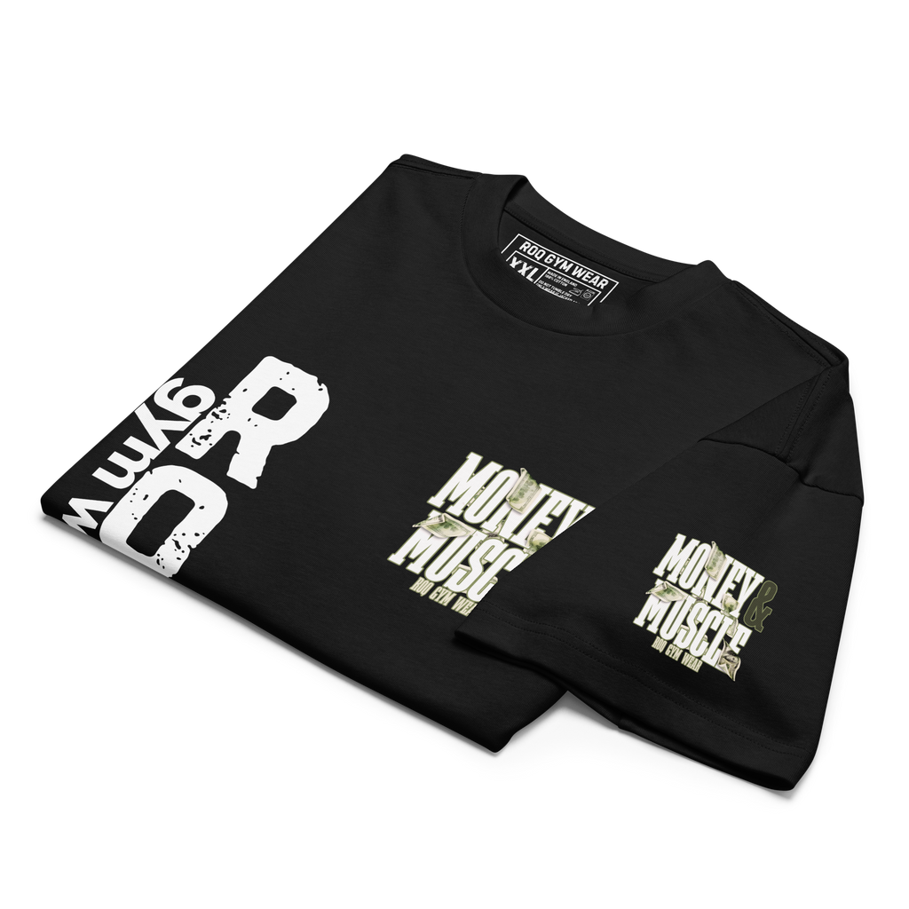 Money & Muscle - Oversized T-Shirt - Black