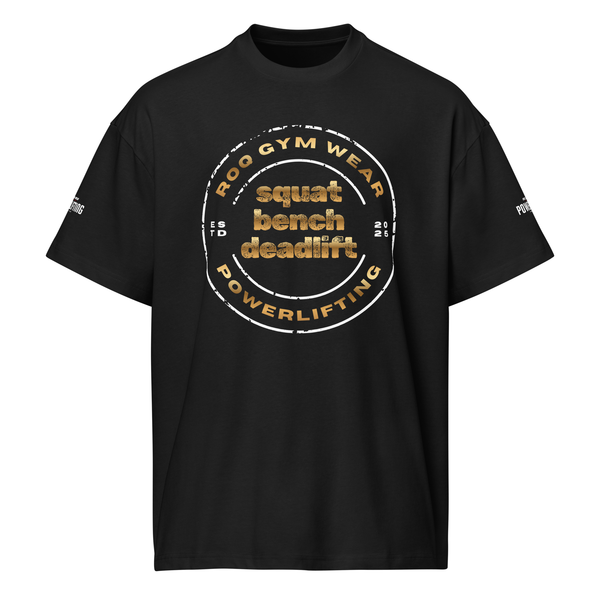 Squat Bench Deadlift - Oversized T-Shirt - Black