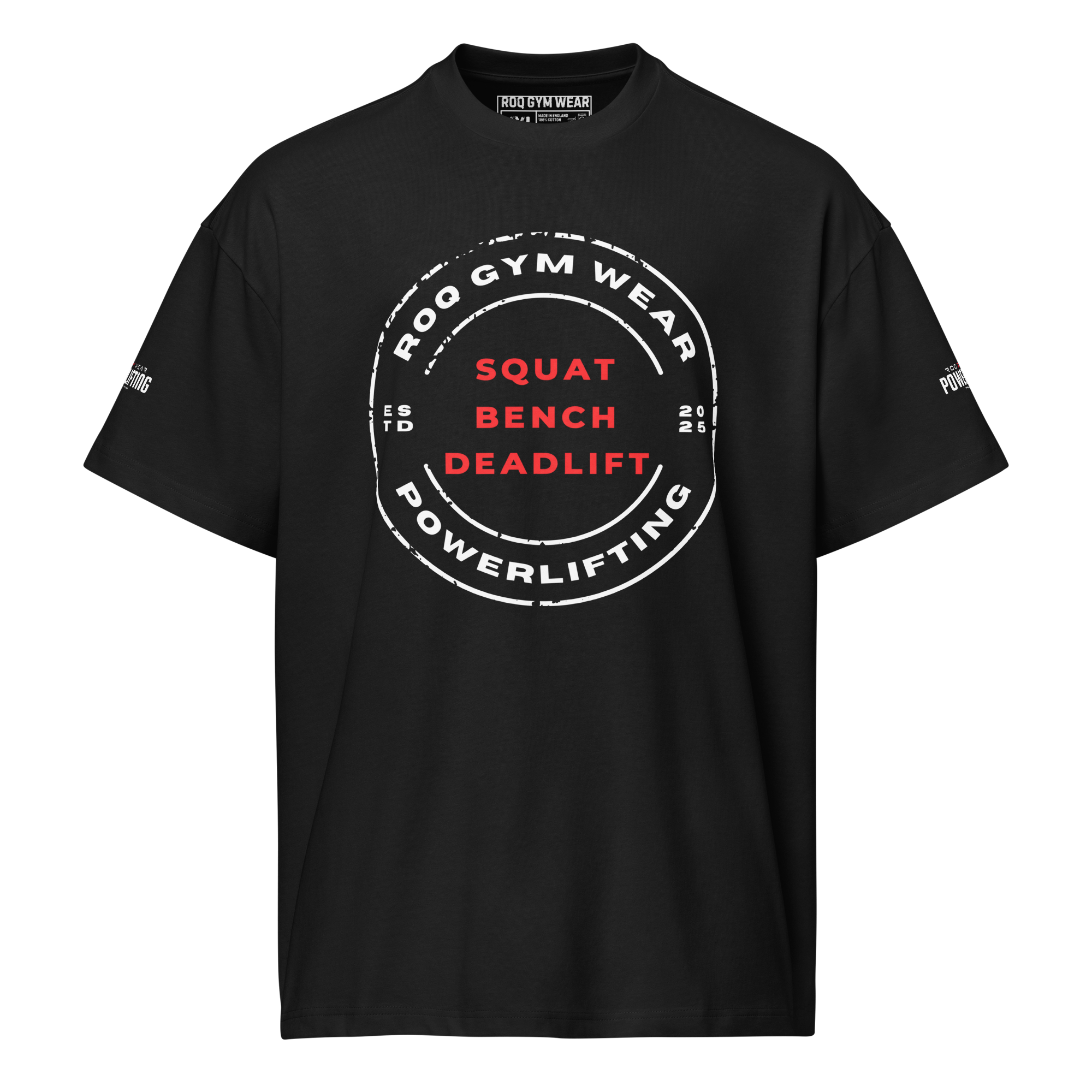 Squat Bench Deadlift - Oversized T-Shirt - Black
