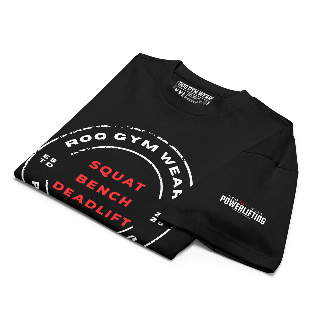 Squat Bench Deadlift - Oversized T-Shirt - Black