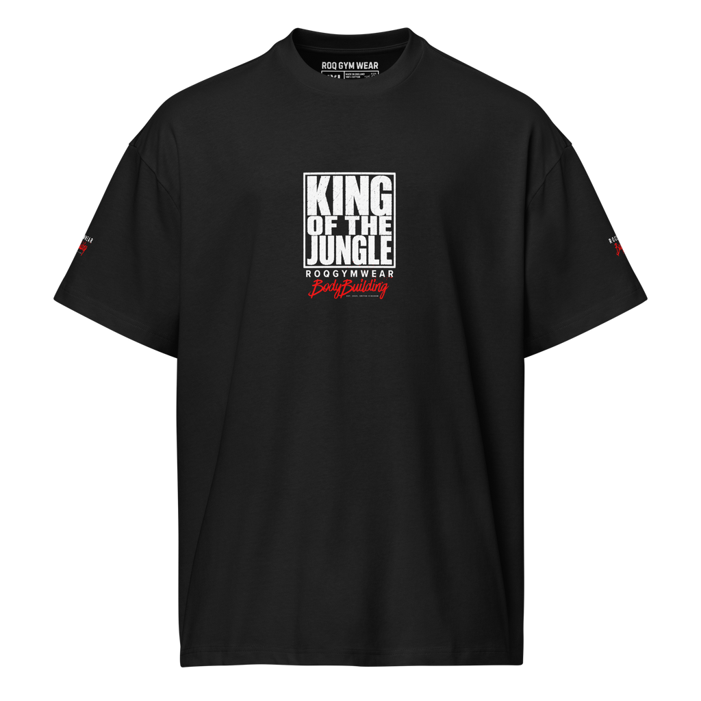 King Of The Jungle - Oversized T-Shirt - Black