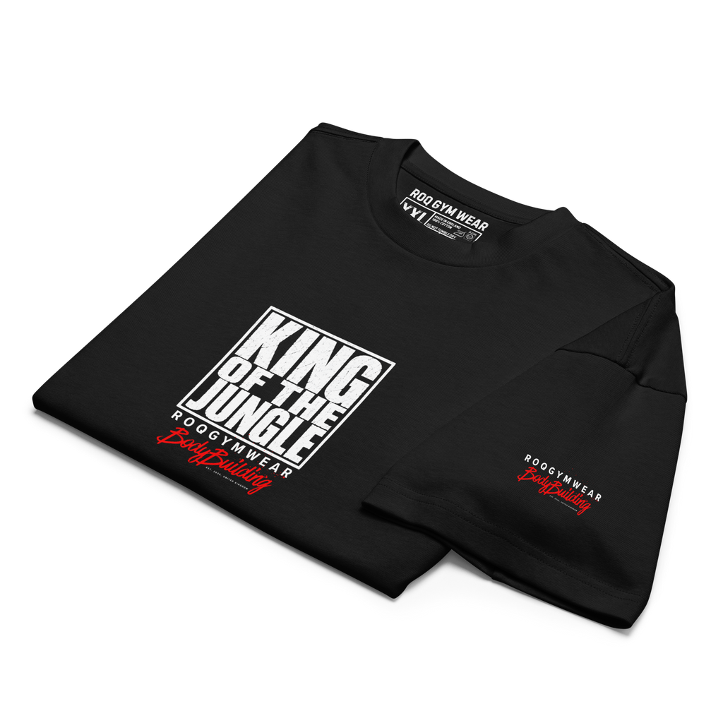 King Of The Jungle - Oversized T-Shirt - Black