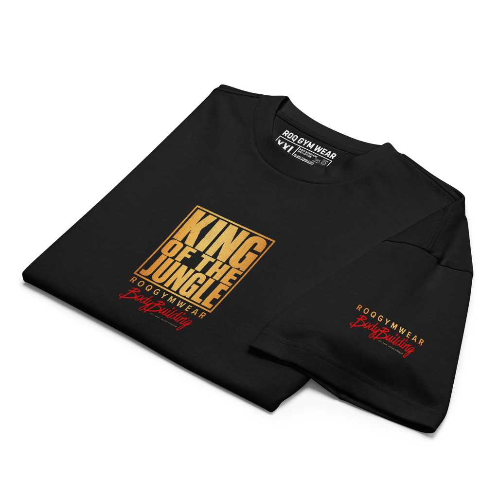 King Of The Jungle - Oversized T-Shirt - Black