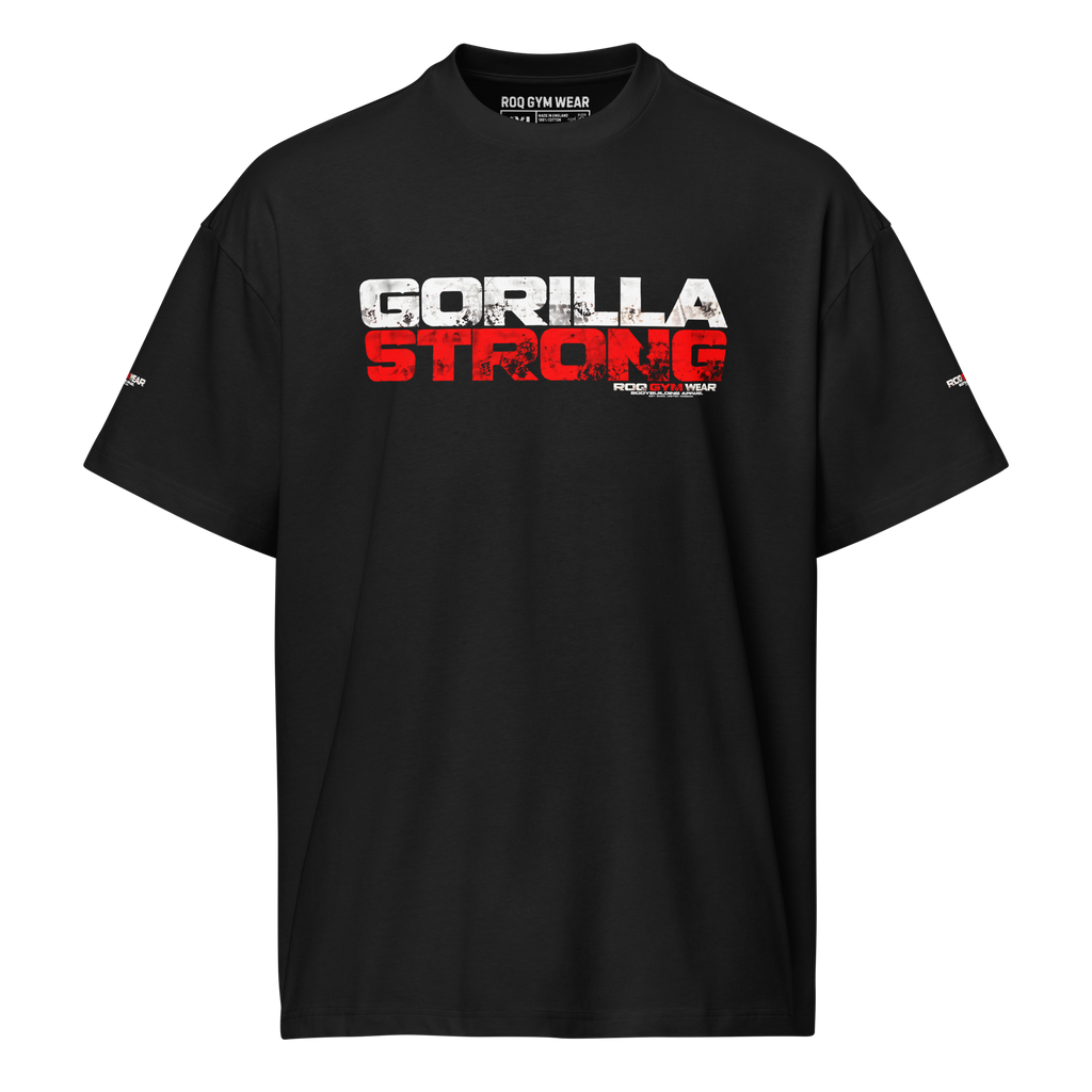 Gorilla Strong - Oversized T-Shirt - Black