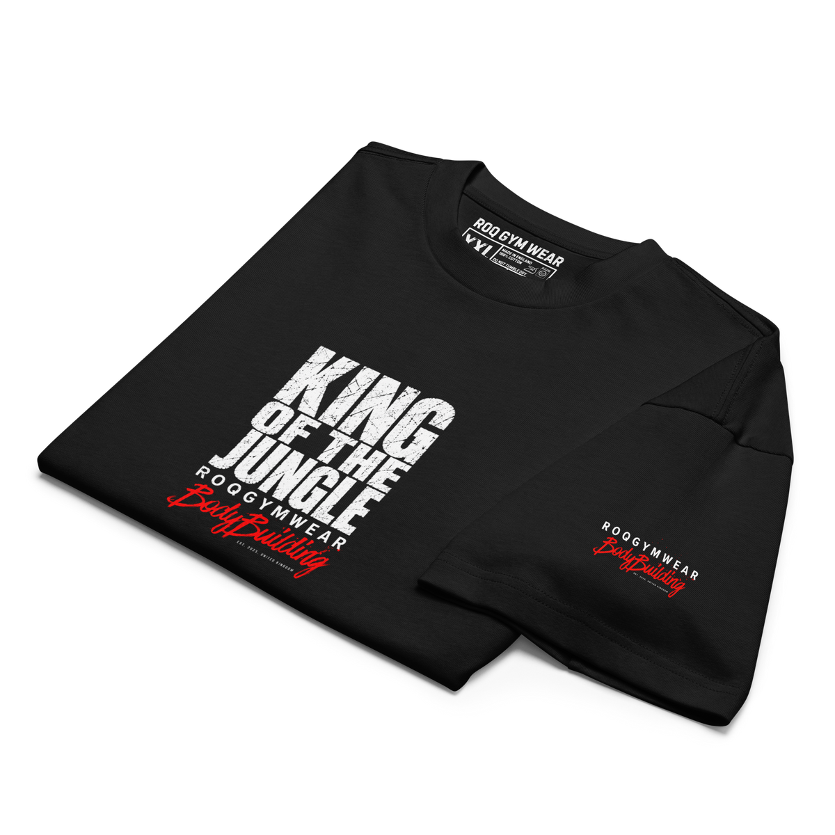 King Of The Jungle - Oversized T-Shirt - Black