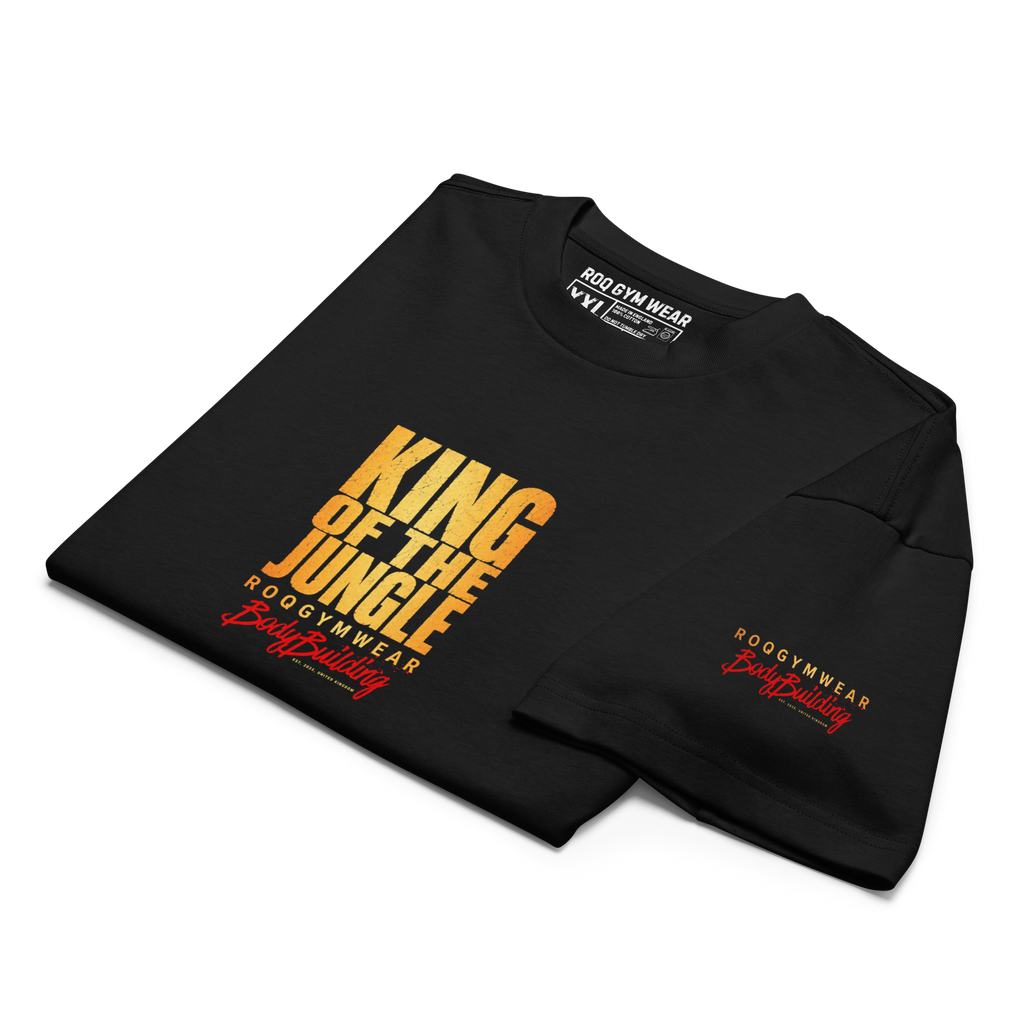 King Of The Jungle Gold - Oversized T-Shirt - Black