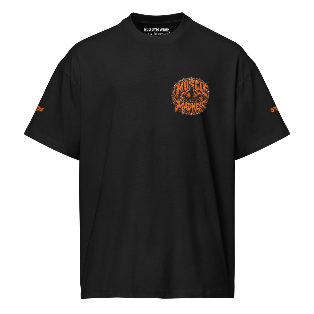 Muscle Madness - Oversized T-Shirt - Black/Blue