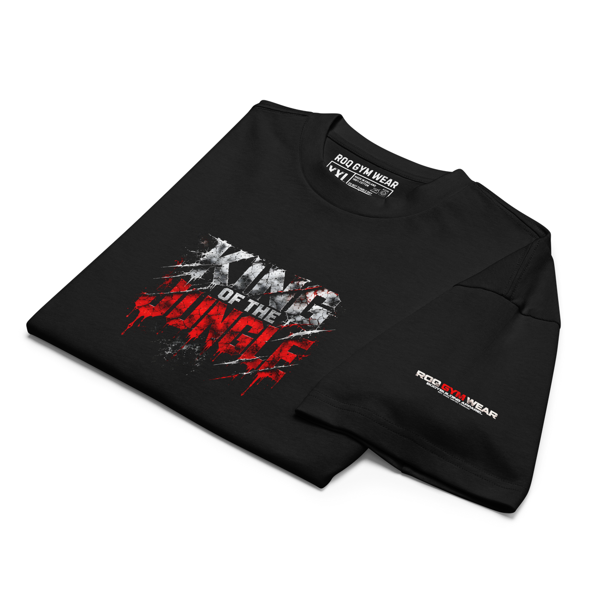 King Of The Jungle - Oversized T-Shirt - Black