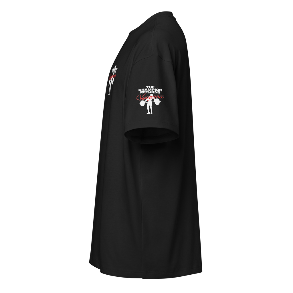 The Champion Returns - Oversized T-Shirt - Black