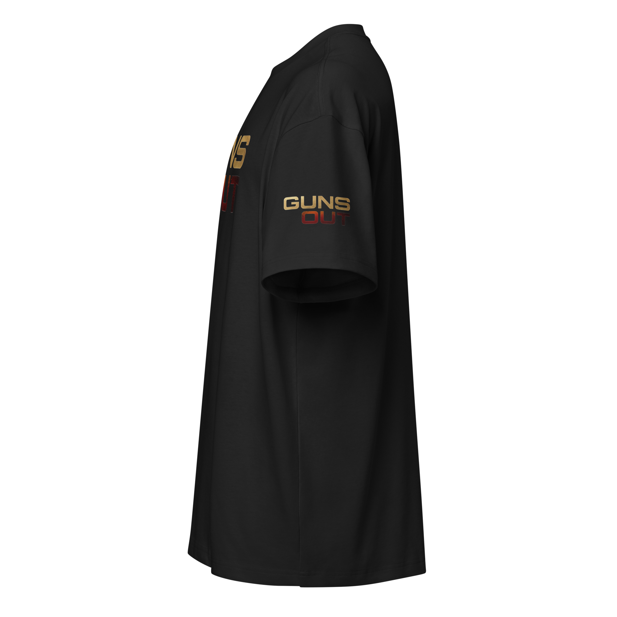 Guns Out - Oversized T-Shirt - Black