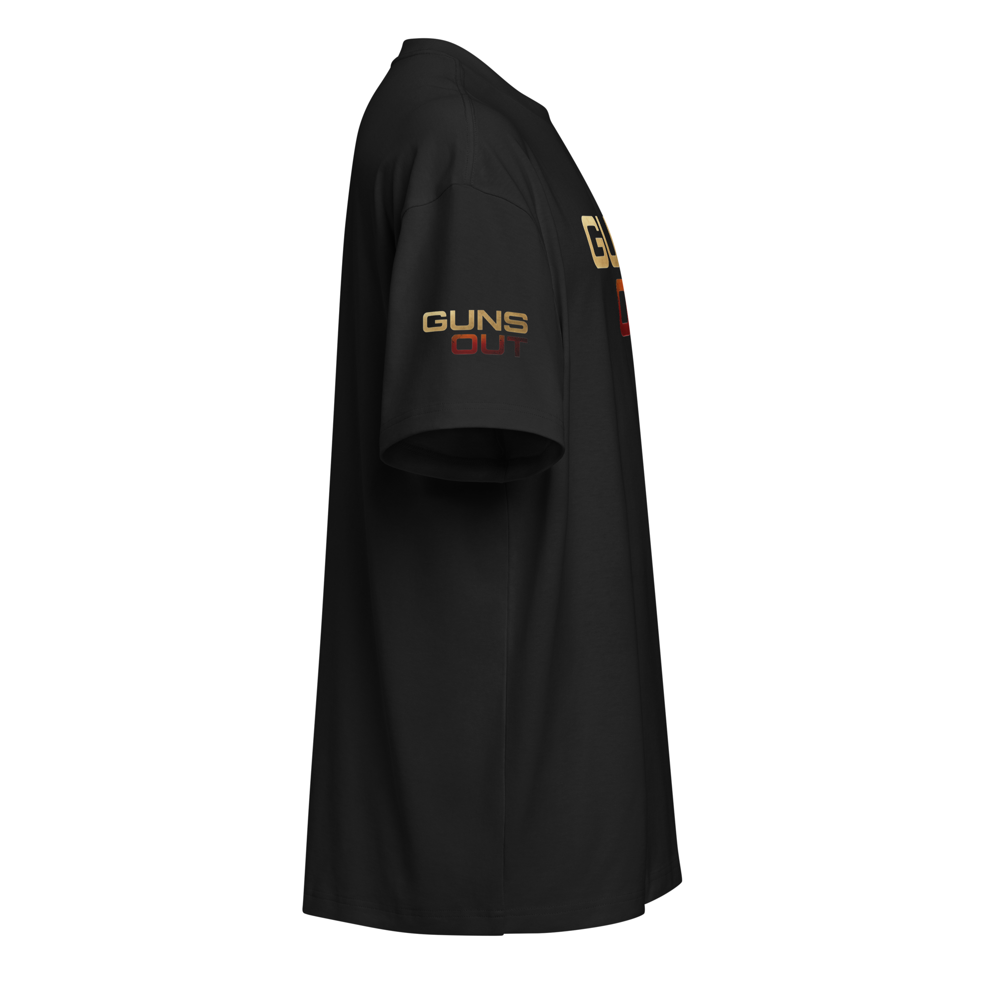 Guns Out - Oversized T-Shirt - Black