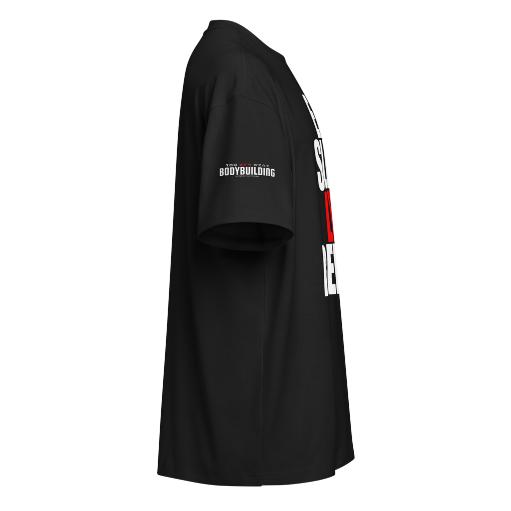 Eat Sleep Lift Repeat - Oversized T-Shirt - Black