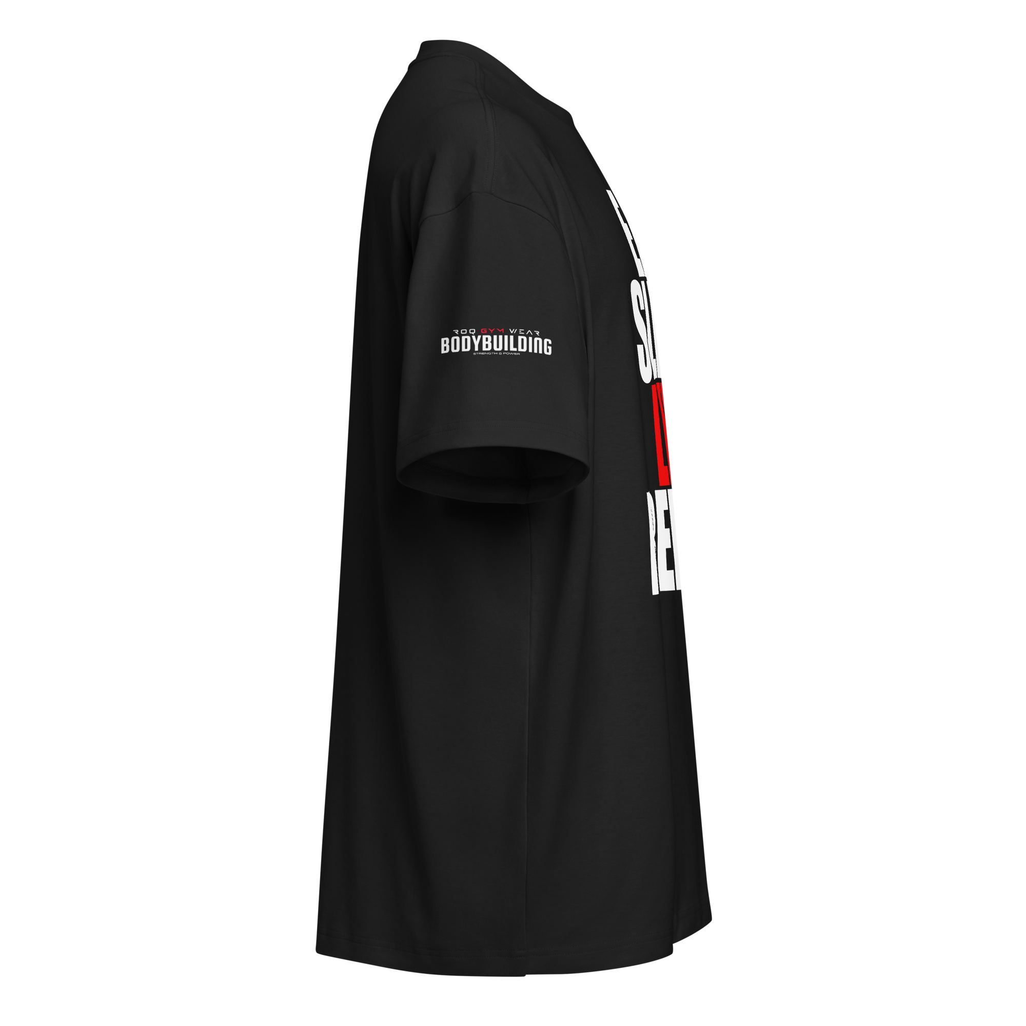 Eat Sleep Lift Repeat - Oversized T-Shirt - Black