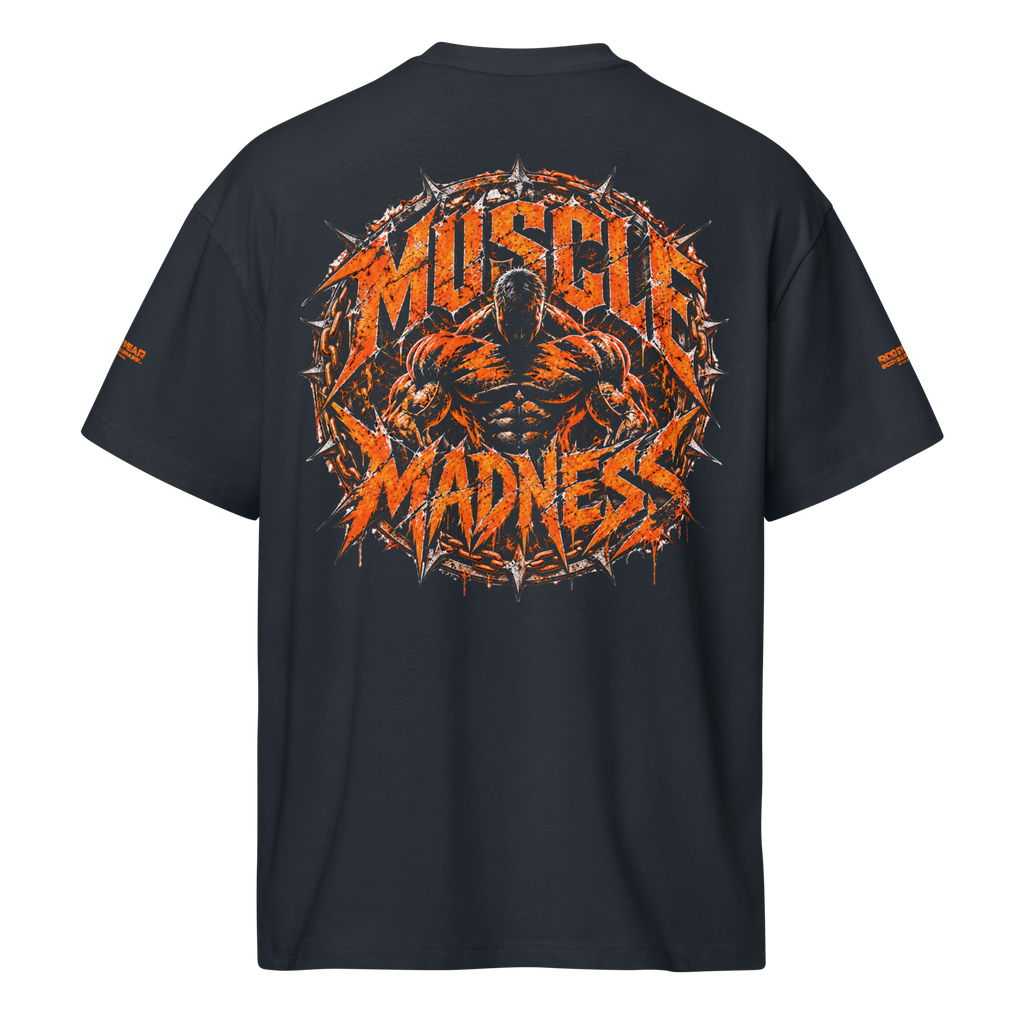 Muscle Madness - Oversized T-Shirt - Black/Blue