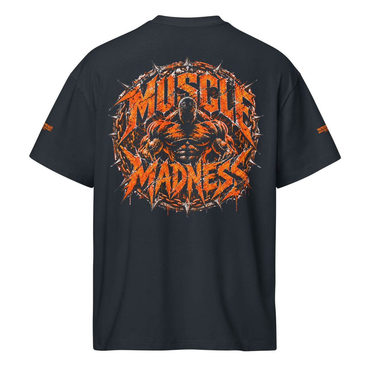 Muscle Madness - Oversized T-Shirt - Black/Blue