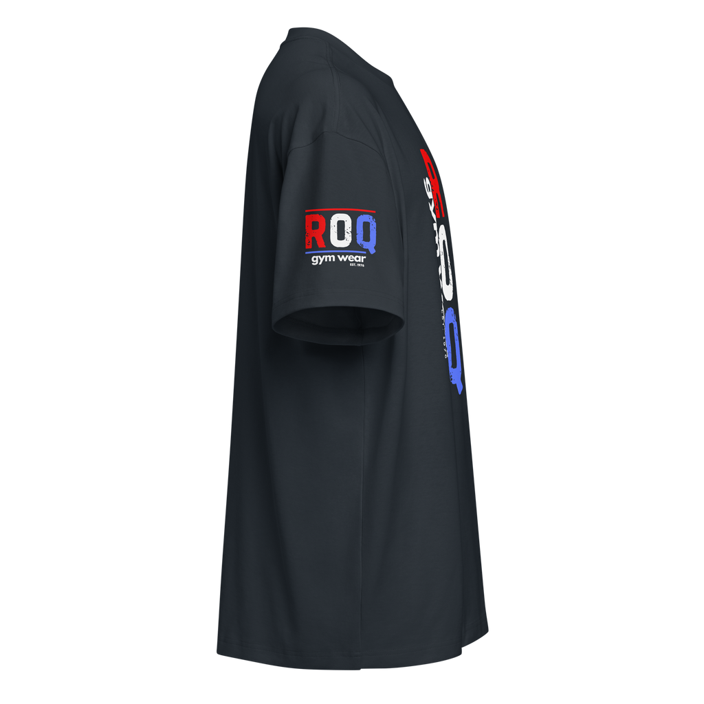 Liftin' Then Donuts - Oversized T-Shirt - Navy Blue