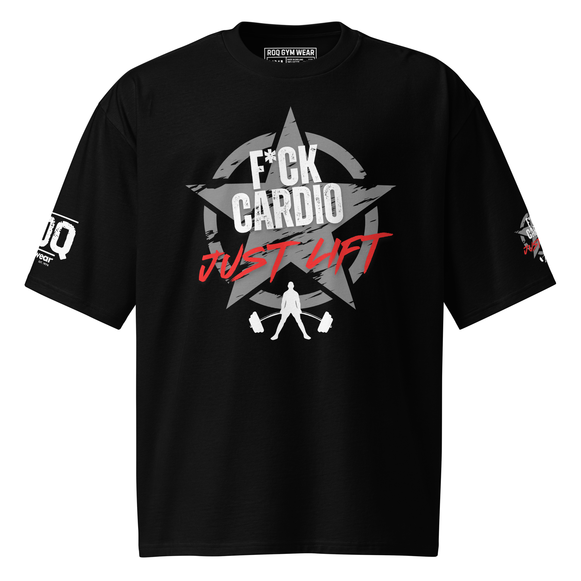 F*CK Cardio - Oversized T-Shirt - Black