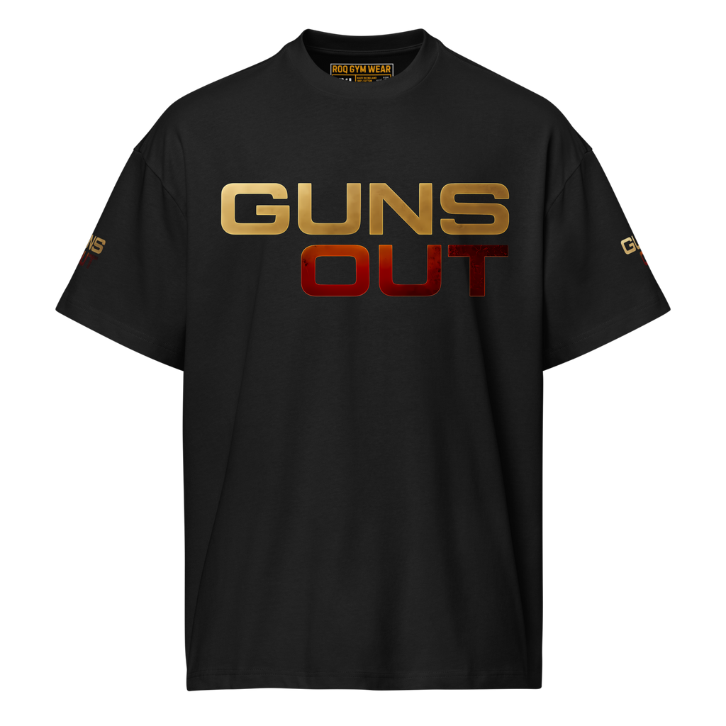 Guns Out - Oversized T-Shirt - Black