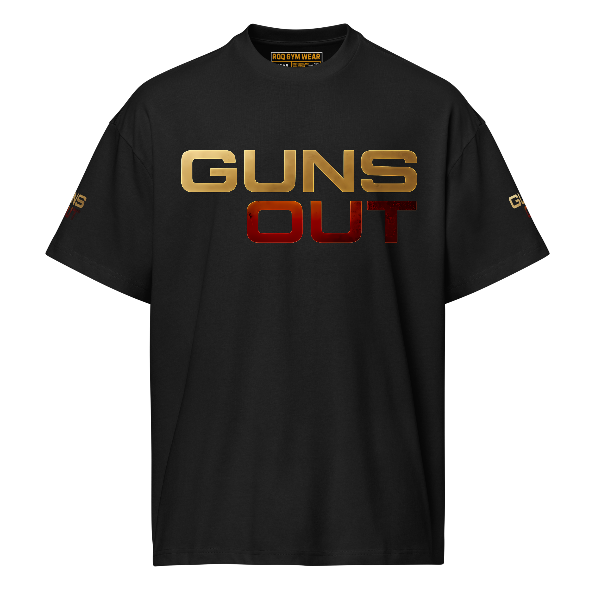 Guns Out - Oversized T-Shirt - Black
