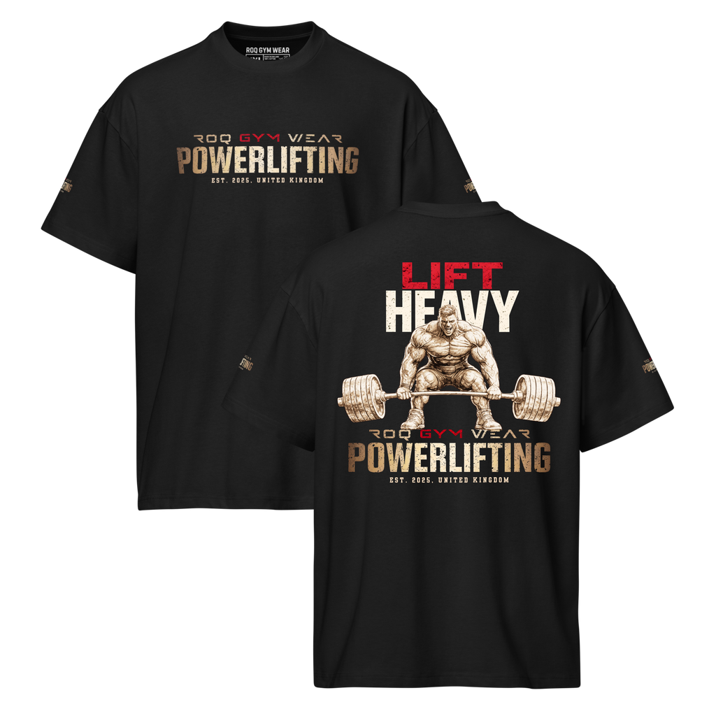 Lift Heavy - Oversized T-Shirt - Black