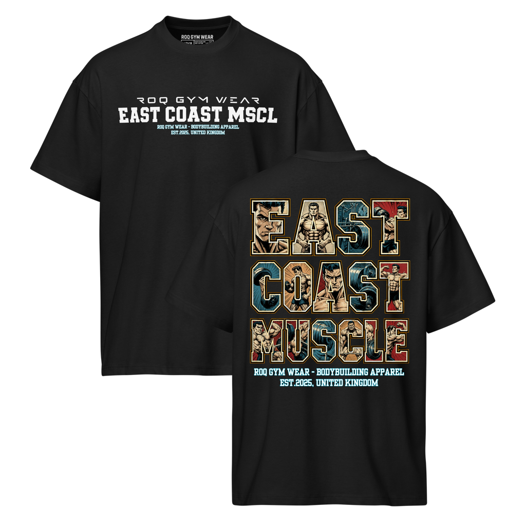East Coast Muscle - Oversized T-Shirt - Black