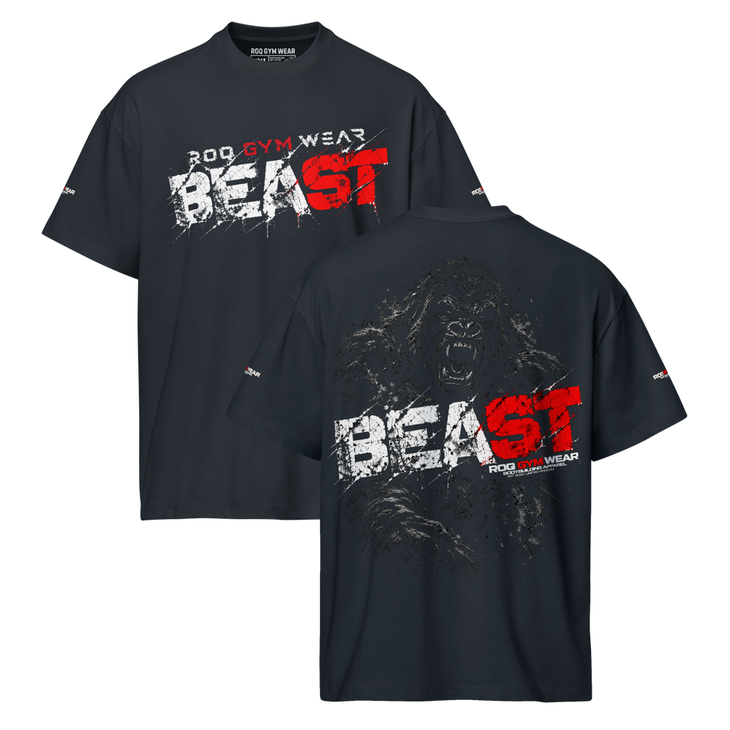 Beast - Oversized T-Shirt - Black/Blue
