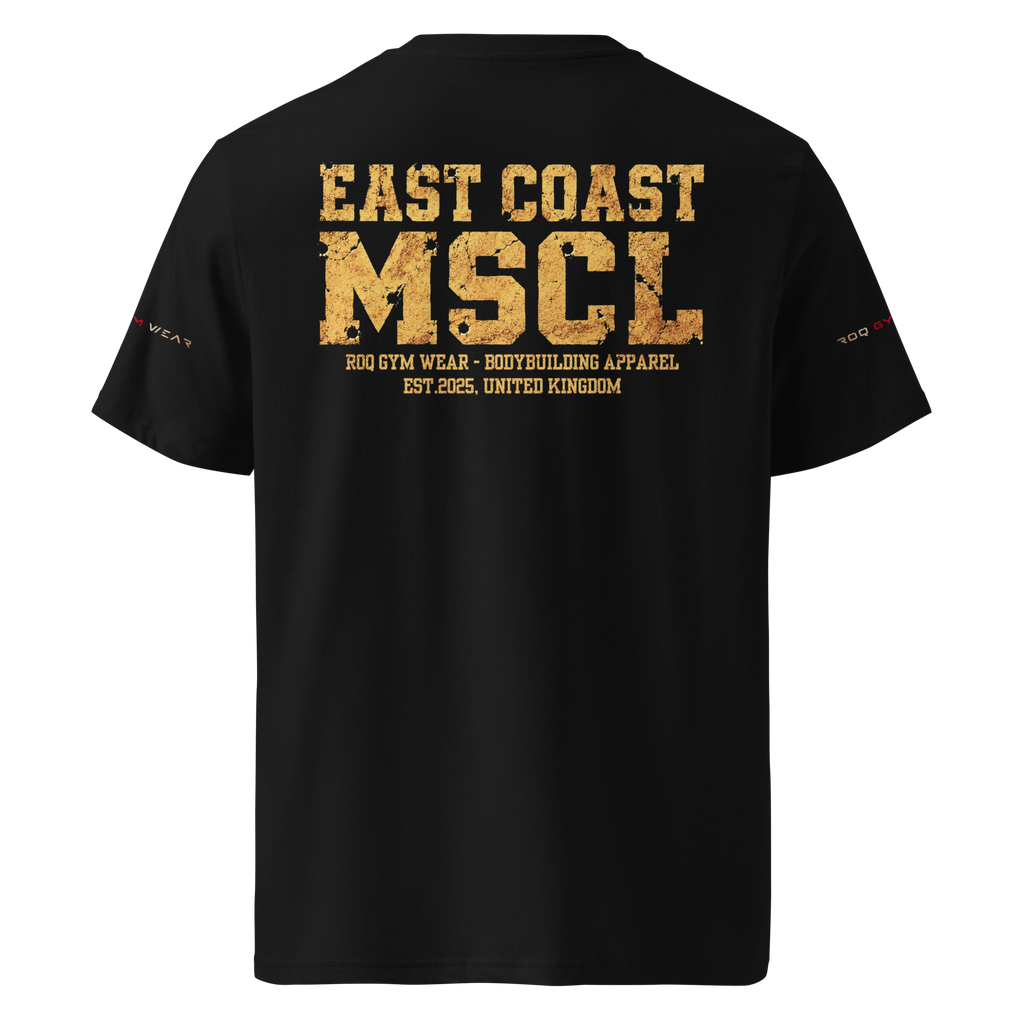 East Coast Muscle Gold - Regular T-Shirt - Black