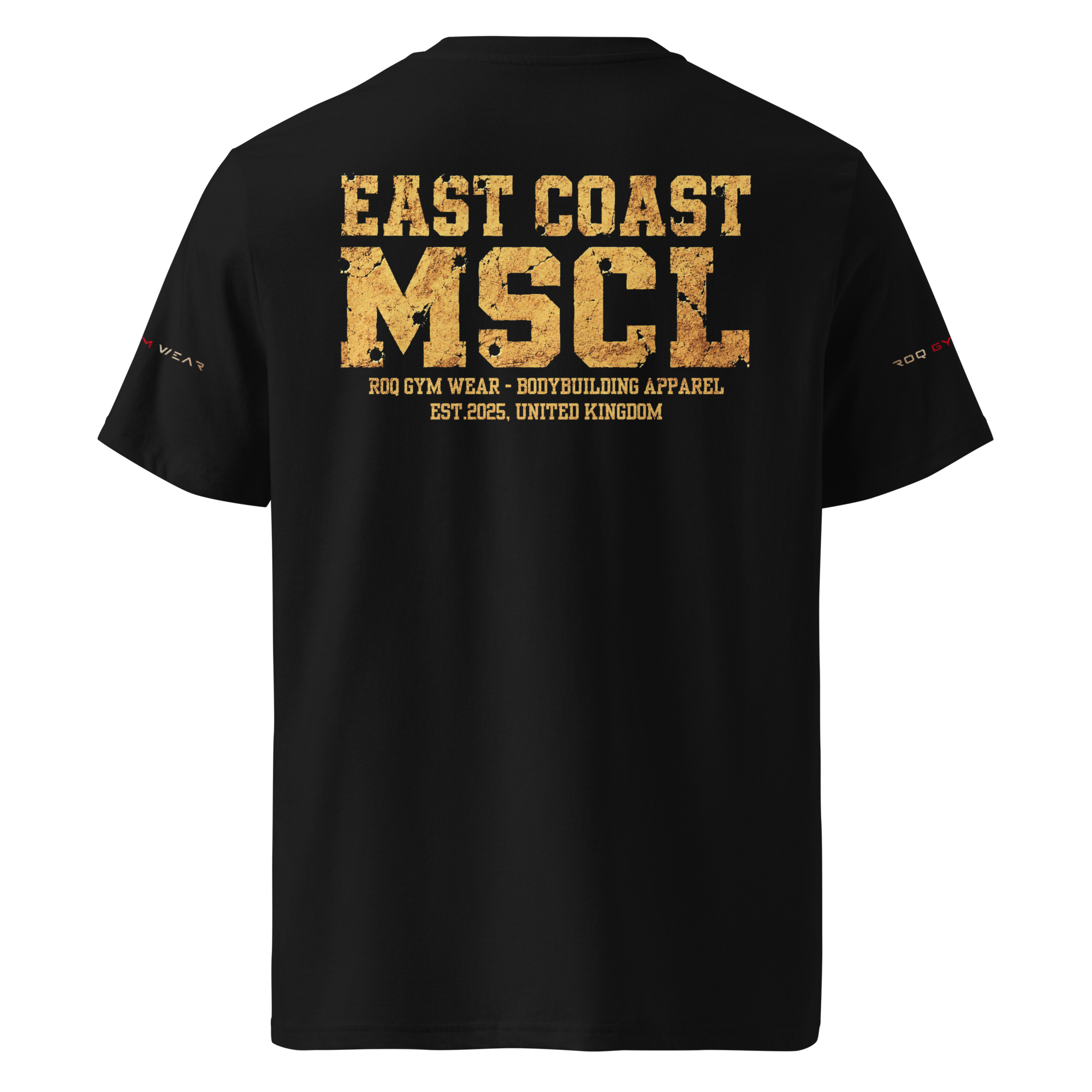 East Coast Muscle Gold - Regular T-Shirt - Black