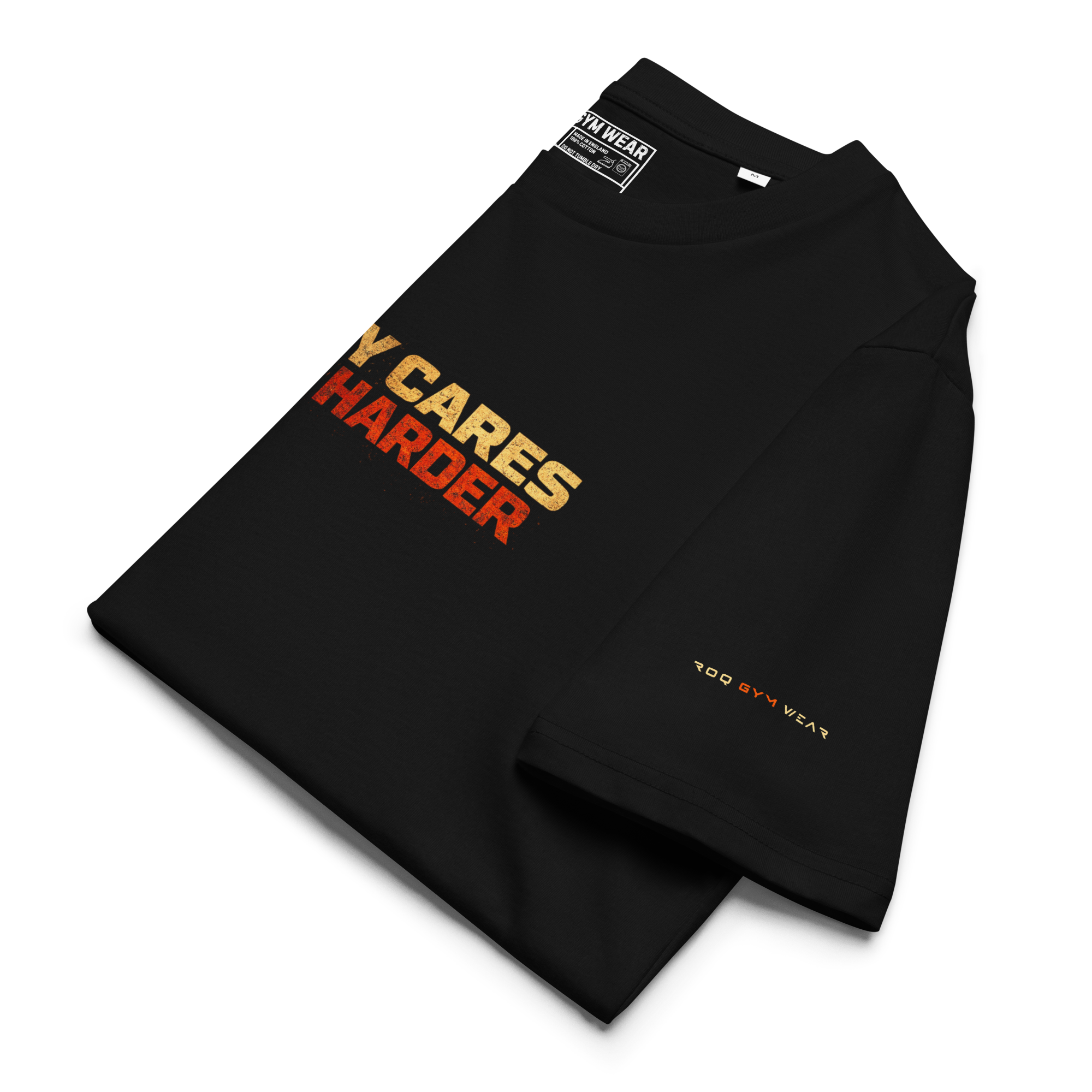 Nobody Cares Work Harder - Regular T-Shirt - Black
