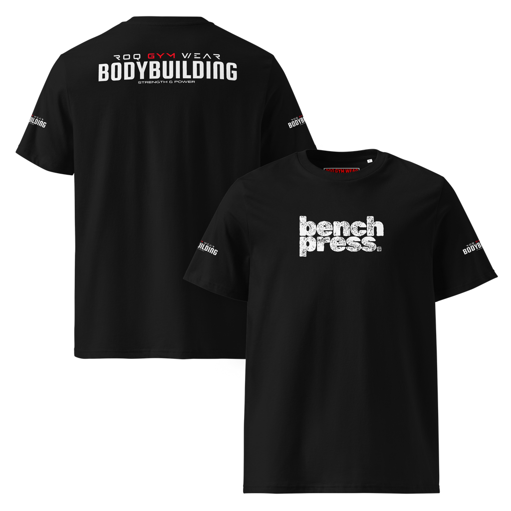 Bench Press - Regular T-Shirt - Black/White