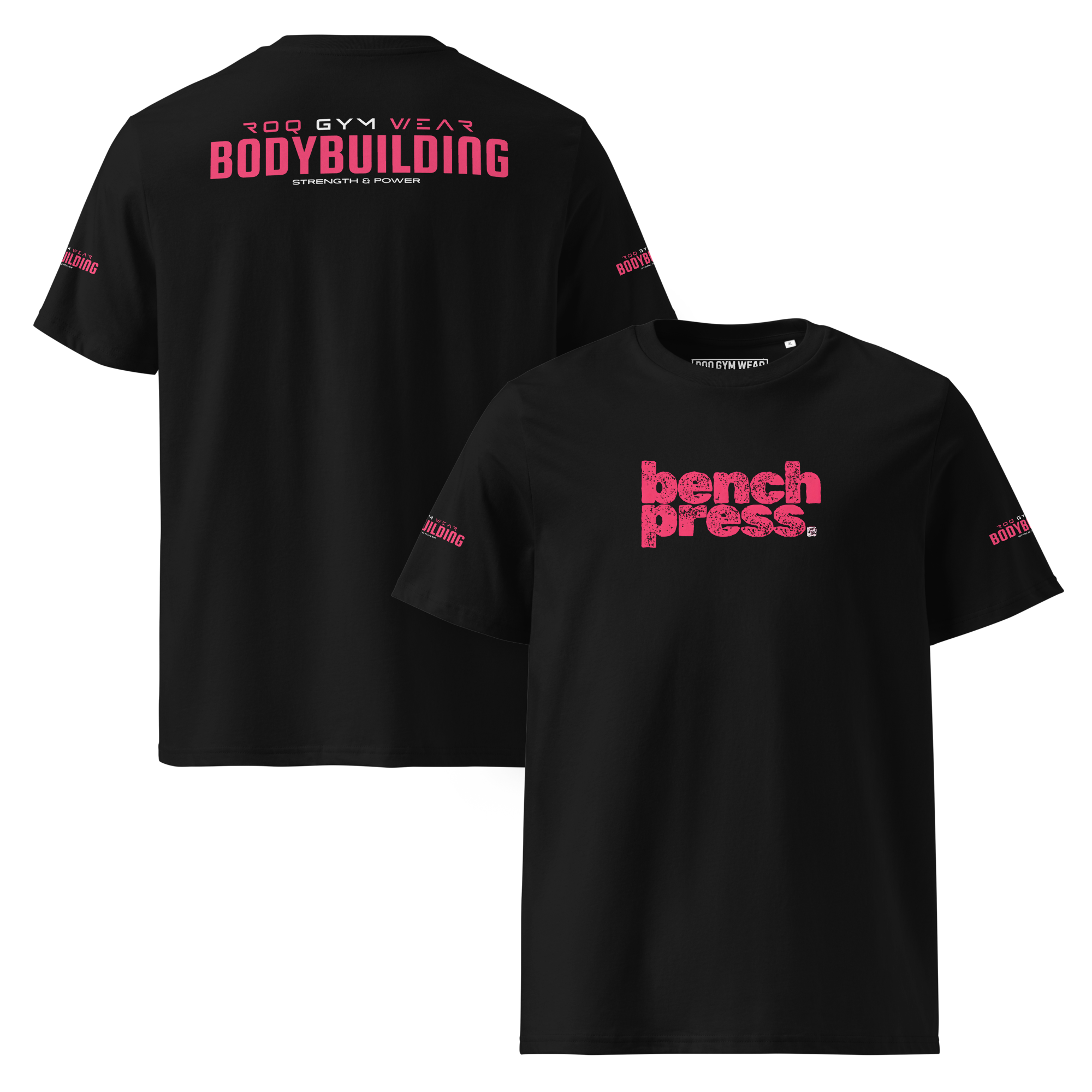 Bench Press - Regular T-Shirt - Black/Pink