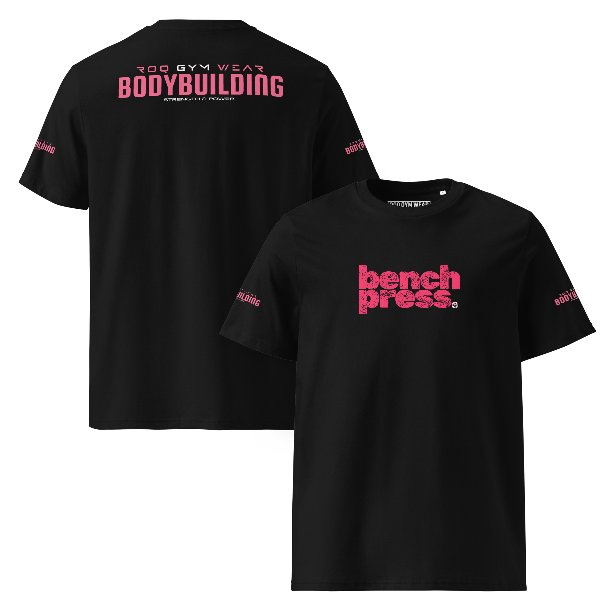 Bench Press - Regular T-Shirt - Black/Pink