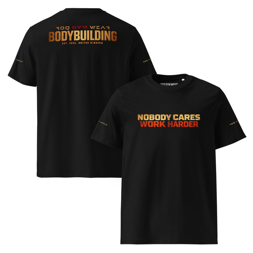 Nobody Cares Work Harder - Regular T-Shirt - Black