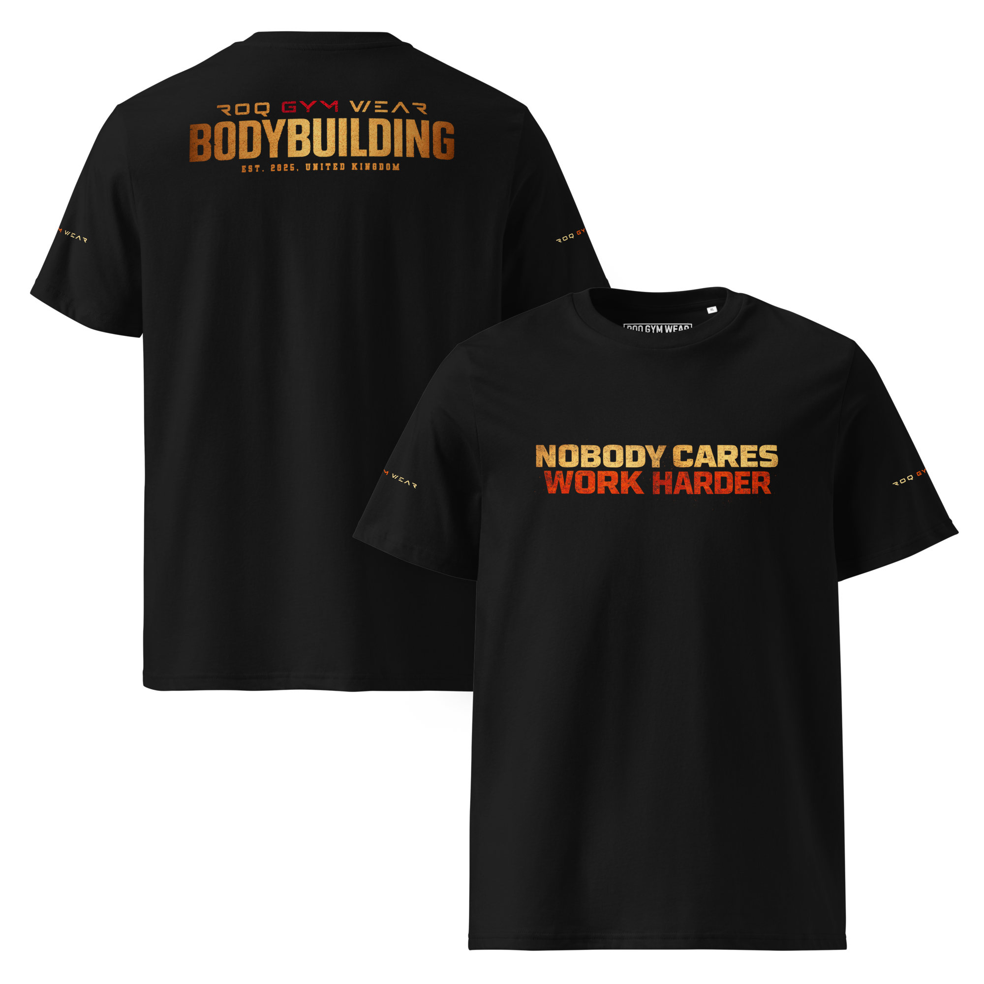 Nobody Cares Work Harder - Regular T-Shirt - Black